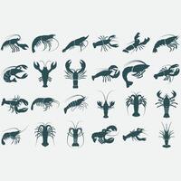 collection of lobster logos vector