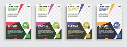 Brochure design template vector. Flyers report business magazine poster minimal portfolio. vector