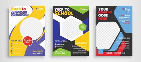 Education Book Cover Design Template in A4. Can be adapt to Brochure, Annual Report, Magazine, Poster, Business Presentation vector