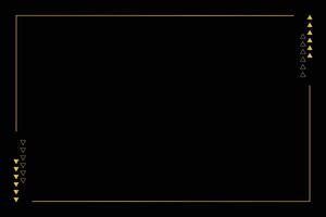 Black luxury background with golden border. Black texture background. Golden border, frame, vector background with copy space.