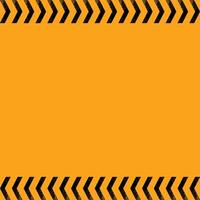 Yellow background with warning stripes. Danger vector template sign border yellow and black color Construction warning border