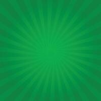 Green Sunburst Background. Abstract green radial background. Vector illustration