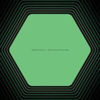 Green hexagonal geometric background with lines. Abstract green background. Vector illustration