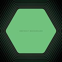 Green hexagonal geometric background with lines. Abstract green background. Vector illustration