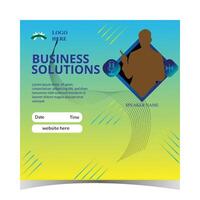 Business Solutions Template vector