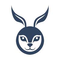 Rabbit head vector icon isolated on white background for your web and mobile app design