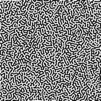 Black and white turing reaction diffusion seamless pattern vector template