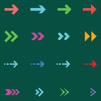 Arrow icons set vector. vector