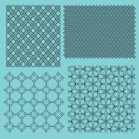 Set of geometric patterns vector. vector