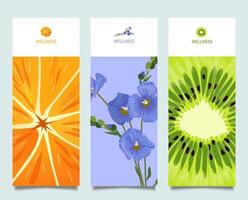 Branding Packaging nature background template, logo banner voucher, spring summer vector illustration