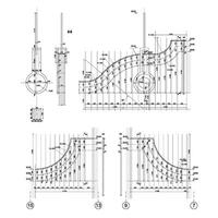 Detailed architectural fronton plan of multistory building Vector blueprint. Architectural background.