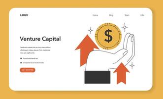 Investment growth concept. Flat vector illustration