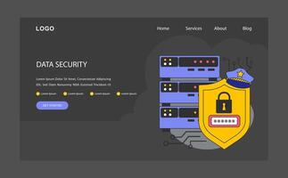datos seguridad. blindado servidores y cifrado acceso puntos. seguro datos vector