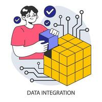 datos integración. sin costura incorporación de datos elementos dentro un cohesivo vector