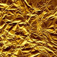 Crinkled Gold Paper Texture photo