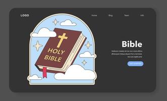 Holy Bible vector illustration. . Flat vector illustration