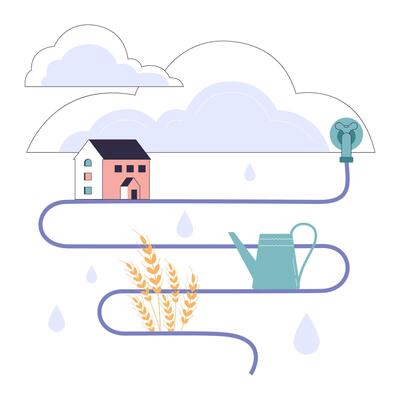 Rainwater harvesting. Sustainable practice of urban water preservation