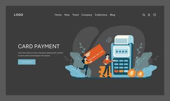 Dynamic portrayal of secure debit and credit card processing at a point of sale vector