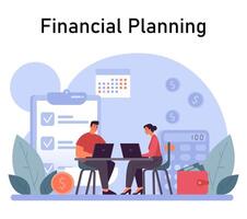 Financial planning. Personal and family budget development, expense vector