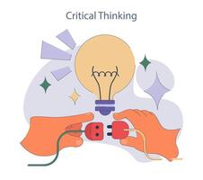 Critical Thinking concept. vector