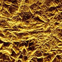 Crinkled Gold Paper Texture photo