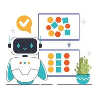 Data classification concept. Flat vector illustration