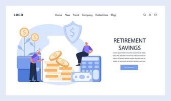futuro seguridad concepto. destacando el garantía de Jubilación ahorros vector