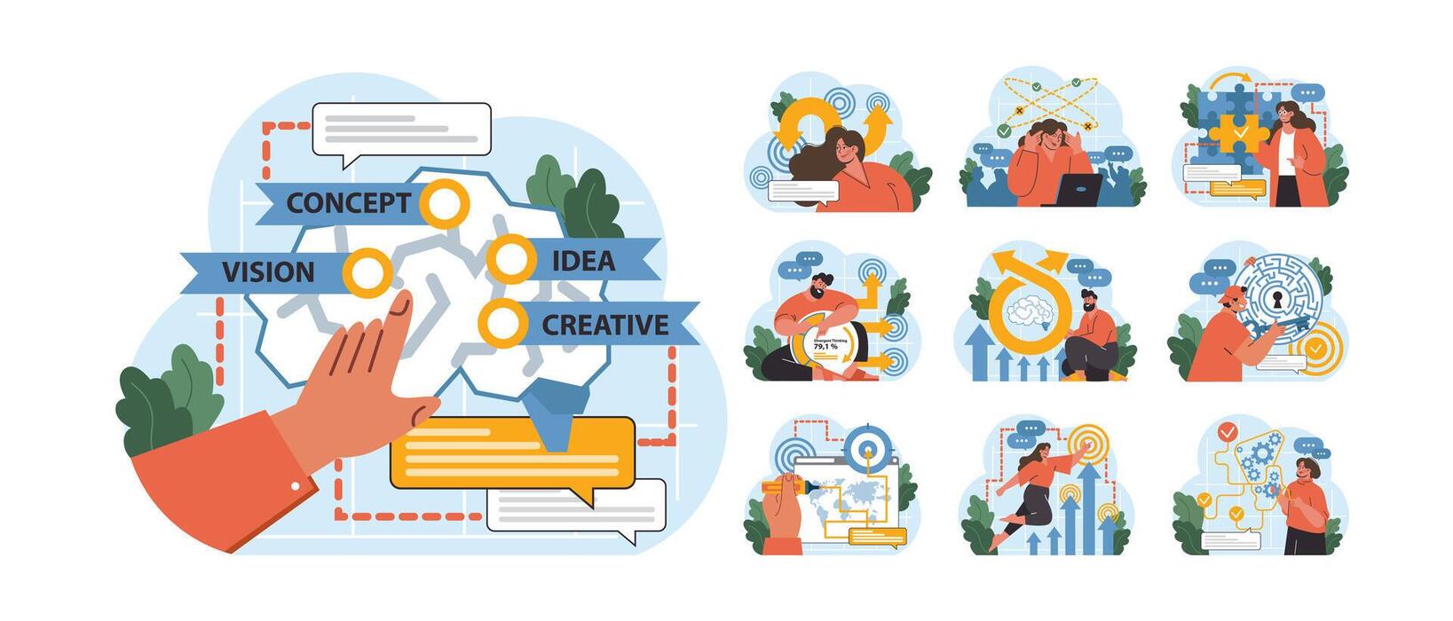 Idea Infographic Vector Art, Icons, and Graphics for Free Download
