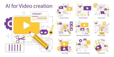 Purple rectangle with pencil icons in urban design and engineering theme vector