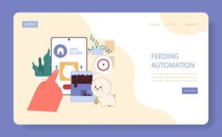 Feeding Automation concept. vector