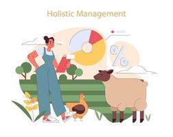 Holistic Management concept. vector