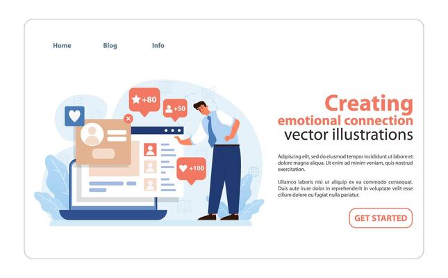 Emotional Connection in Branding. A compelling illustration showing how brands foster.