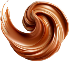 AI generated Whipped Chocolate Frosting Swirl png