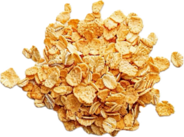 AI generated Crispy Corn Flakes Pile png