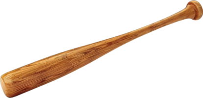 AI generated Classic Wooden Baseball Bat png