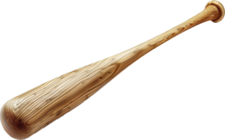 AI generated Classic Wooden Baseball Bat png