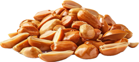 AI generated Salted Roasted Cashew Nuts Heap png