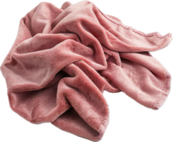 AI generated Textured Pink Towel Crumpled png