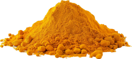 AI generated Heap of Turmeric Powder and Roots png