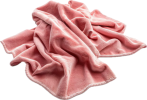 AI generated Textured Pink Towel Crumpled png