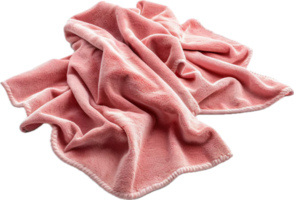 ai gegenereerd getextureerde roze handdoek verfrommeld PNG