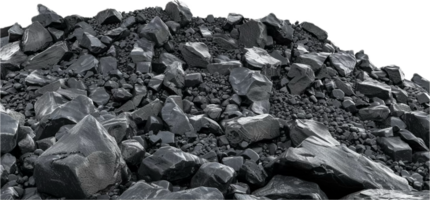 AI generated Pile of Coal Rocks png