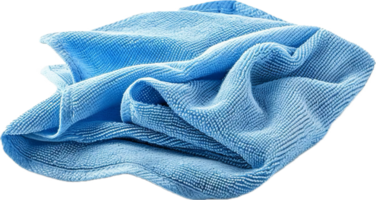AI generated Blue Textured Microfiber Cloth Stack png