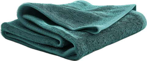 AI generated Blue Textured Microfiber Cloth Stack png