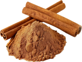 AI generated Cinnamon Sticks and Ground Spice png