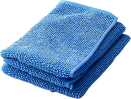 AI generated Blue Textured Microfiber Cloth Stack png