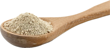 AI generated Wooden Spoon Full of White Powder png