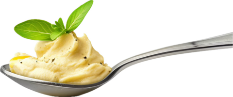 AI generated Creamy Mashed Potatoes with Olive Oil png