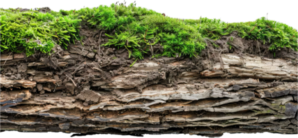 AI generated Moss Covered Log in Natural Setting with AI generated. png