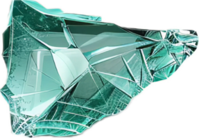 AI generated Shattered Glass Pieces png
